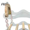 Parrot Cage Accessories Swing Toy, Bird Perch, 5 Wooden Perch Poles, Acrylic Foot Frame with Bells for Small Medium Parrots Budgies