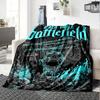 1pc Battlefield Inked Soft Flannel All Season Throw for Home, Office, Outdoor UseDurable Comfort Soft Warm Throw for Home