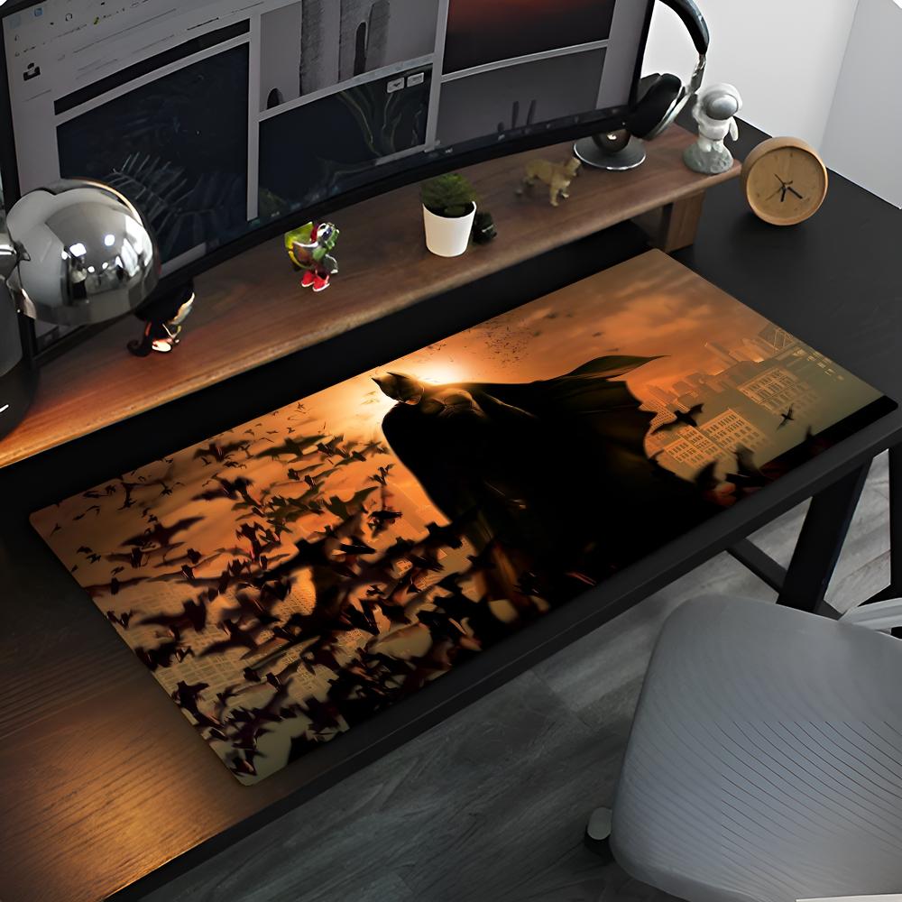 B-Batman A-Arkham Knight Mouse Pad Anime game mause pads cs lol XXL Home HD Computer Desk Mats Carpet Gamer Office Laptop Soft