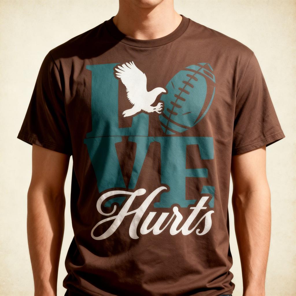 Love Hurts Eagles Retro Graphic Cool Design Funny Unisex T-Shirt