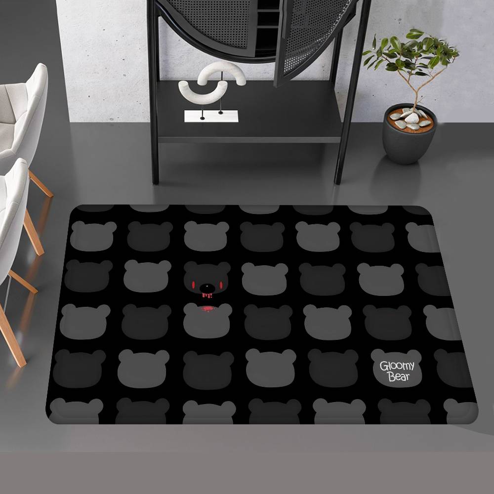 Cartoon G-gloomy Bear Anime Kitchen Mat Kids Room Bedroom Decoration Balcony Anti-Slip Doormat Living Room Alfombra