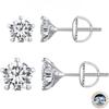 Bouquet-like Moissanite Earrings S925 Sterling Silver 5 Heart Prongs Ear Studs Lab Diamond Shining Women Jewelry Gift