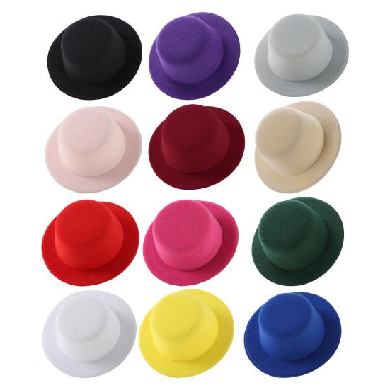 Felt Mini Top Hats Small Snowman Decoration for Christmas Dolls DIY Projects Handmade Baby Toppers Garland Decor