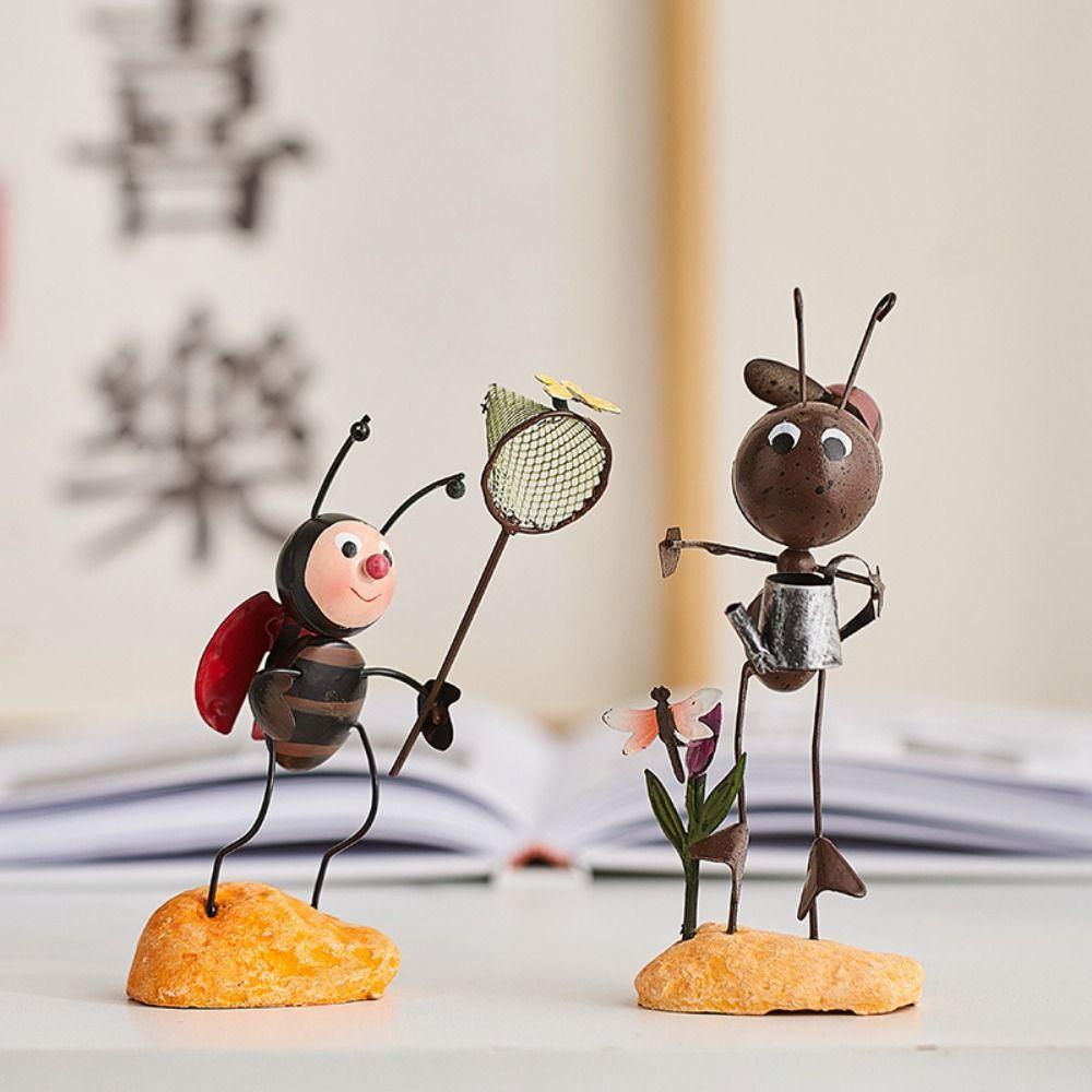 Home Decor Desk Decoration Office Decor Insect Statues Beetle Ornaments Desk Stand