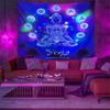 Флуоресцентный Гобелен Настенное Полотно Декор Спальни Психоделическое Искусство Постер