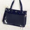 G-Trigger Ita Bag with Heart Belt, Clear, Show-Off Bag for Otaku Activities, Navy, W45cm X H30cm, Adult