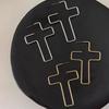 [HS][LA]1Pair New Metal Cross Earrings For Women Fashion Drop Hoop Earrings Party Jewelry Gifts