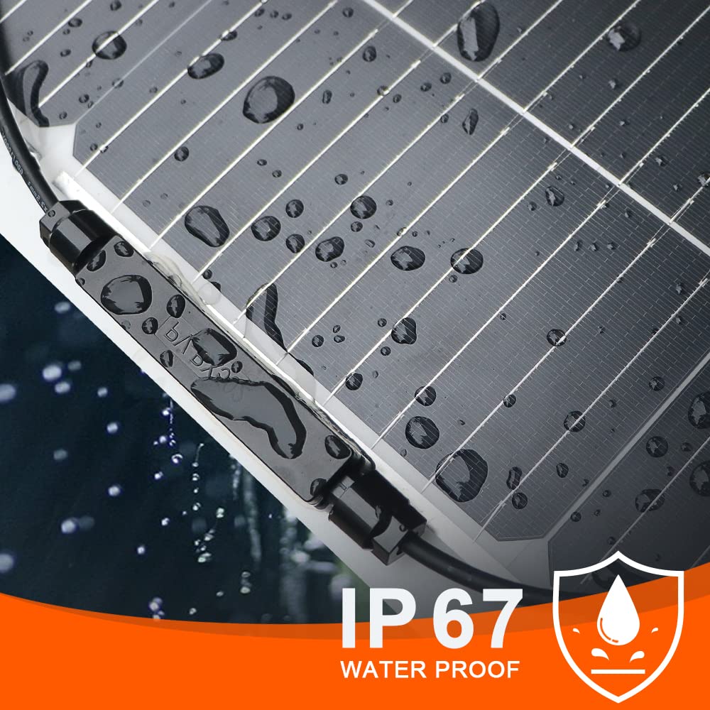 Солнечная панель DOKIO 100 Вт, гибкий разъем MC4, портативный источник питания, подходящий для монокристаллов, высокоэффективный, сгибаемый, ультратонкий, ультралегкий, полезный для