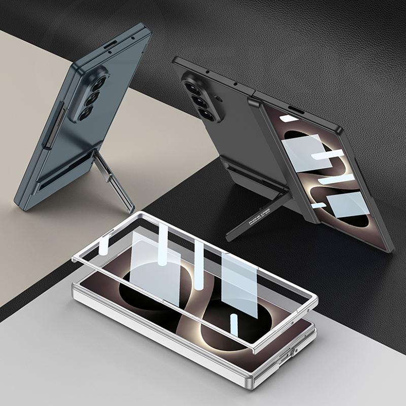 Ultra-thin Shockproof Case For Samsung Galaxy Z Fold 8 Ultra Magnetic Hinge Screen Glass Stand Cover For Galaxy Z Fold7 Case