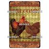 Chicken Zone Metal Sign Vintage Metal Plaque Plates Decor For Pub Bar Garden Wall Decor Tin Signs Fresh Eggs Poster