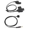 U94 PTT Adapter Durable Portable Military Intercom Headset Adapter for MOTOROLA XTS2500