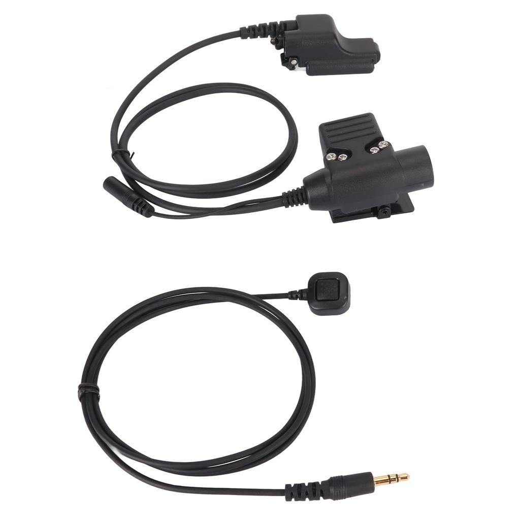 U94 PTT Adapter Durable Portable Military Intercom Headset Adapter for MOTOROLA XTS2500