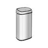 HOMCOM Poubelle Automatique Poubelle Avec Capteur, Cuisine, Inox, Argent, 68L
