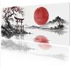 Mouse Pad Red Sun Sakura Torii Gamer XL Large Home New Mousepad XXL Mechanical Keyboard Pad Office Non-Slip Carpet PC Mice Pad