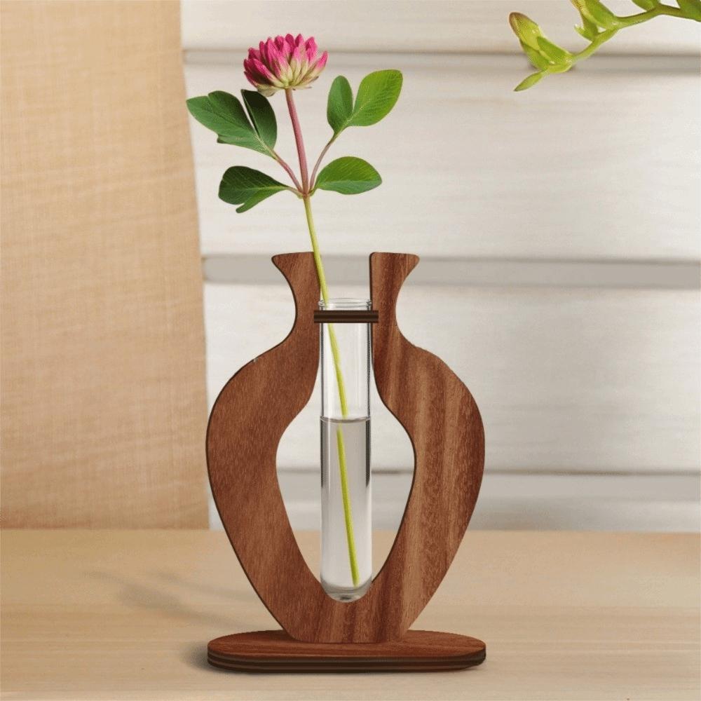Transparent Hydroponic Vase Home Decor Desktop Flower Vase Nordic Plant Pot Table Decoration