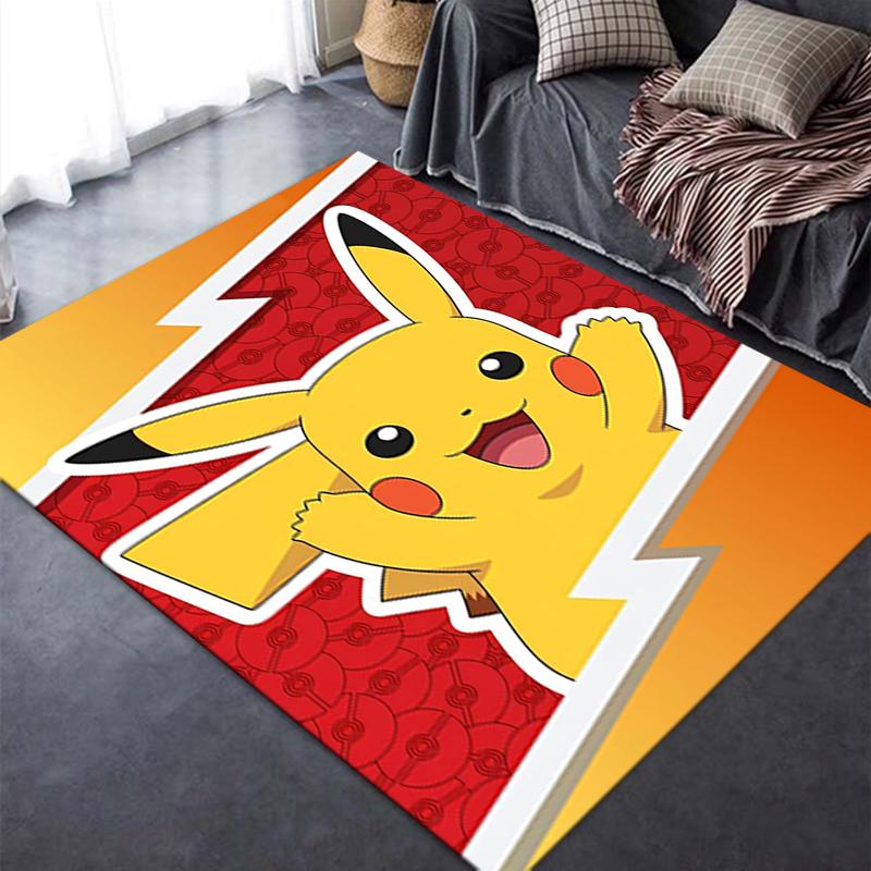 2025 New pokemon Carpet Rug for Living Room Bedroom Home Sofa Decoration,Kids play Non-slip Floor Mat