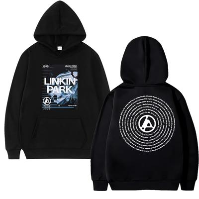 Linkin Park From Zero World Tour 2025 Толстовка с двусторонним принтом Мужская женская винтажная Повседневная толстовка Унисекс Флисовая уличная одежда
