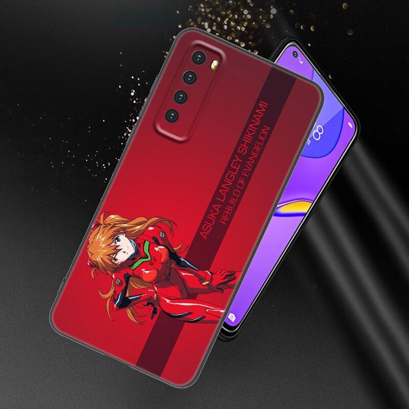 Чехол для телефона Anime Girl Mech для Huawei Honor 60 50 SE 30S Mate 30 20 10 Lite 40 Nova 9 8 Pro Y60 8i 7i 7SE 5T Premium Black Cover