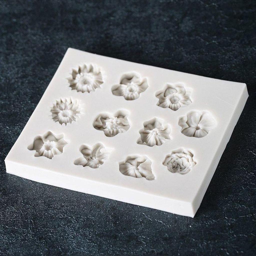 Подсолнух, роза, цветы, силиконовая форма для украшения торта, 3D инструменты для шоколада