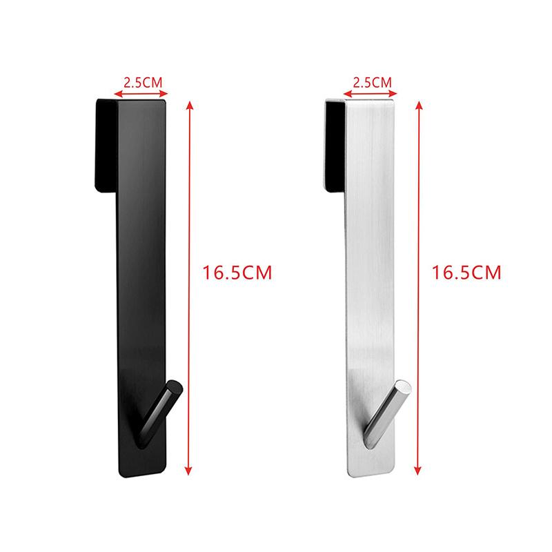 Задний крючок для душевой двери ванной комнаты, нержавеющая сталь, стеклянная дверь, вешалка для полотенец для душа, S-образная вешалка для халата в ванной, держатель, крючки