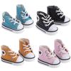 1 пара кожаных кукольных туфель Star Dolls Shoes High-top Canvas Doll Shoes 1/12 BJD