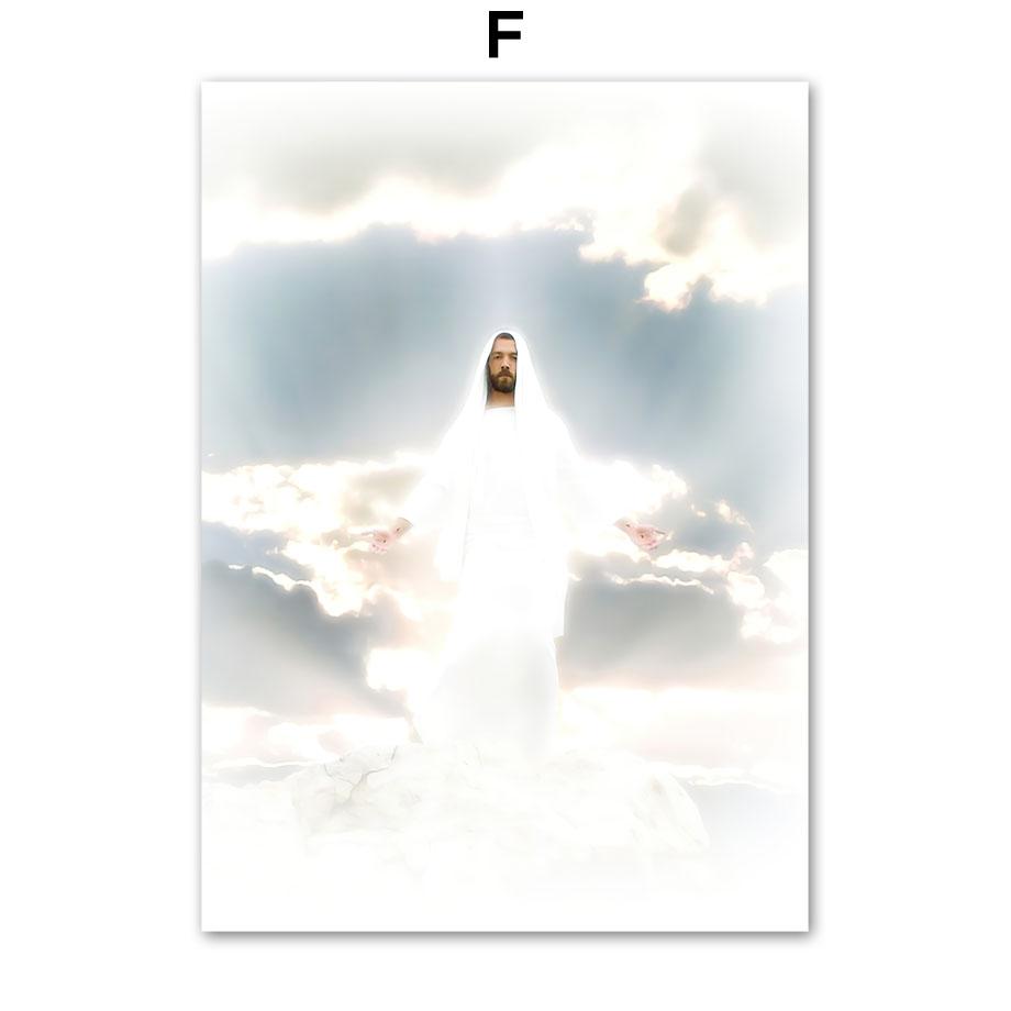 Настенная картина на холсте Христос Иисус Небеса прибрежные плакаты на скандинавскую тему и принты настенные панно для гостиной украшения дома