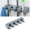 Move Holder Storage Rack Hook Wall Mounted Multi Functional Mount Screw Broom Holder With Wheel Household Товары для дома