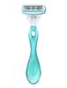 Schick Комбинированная маска Hydrosilk для чувствительной кожи (держатель (с лезвием) + 4 сменных лезвия) Женская бритва зеленая