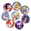 32/44/58mm Anime Sailor Moon Brooches Cute Cartoon Figure Tsukino Usagi Chibiusa Ami Rei Makoto Badge Brooch Jacket Jeans Lapel Pin Gift