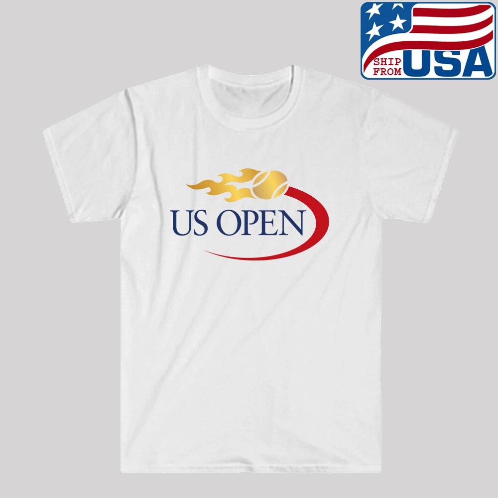 Теннисный турнир Большого шлема US Open Мужской Белый Размер от S до 5XL