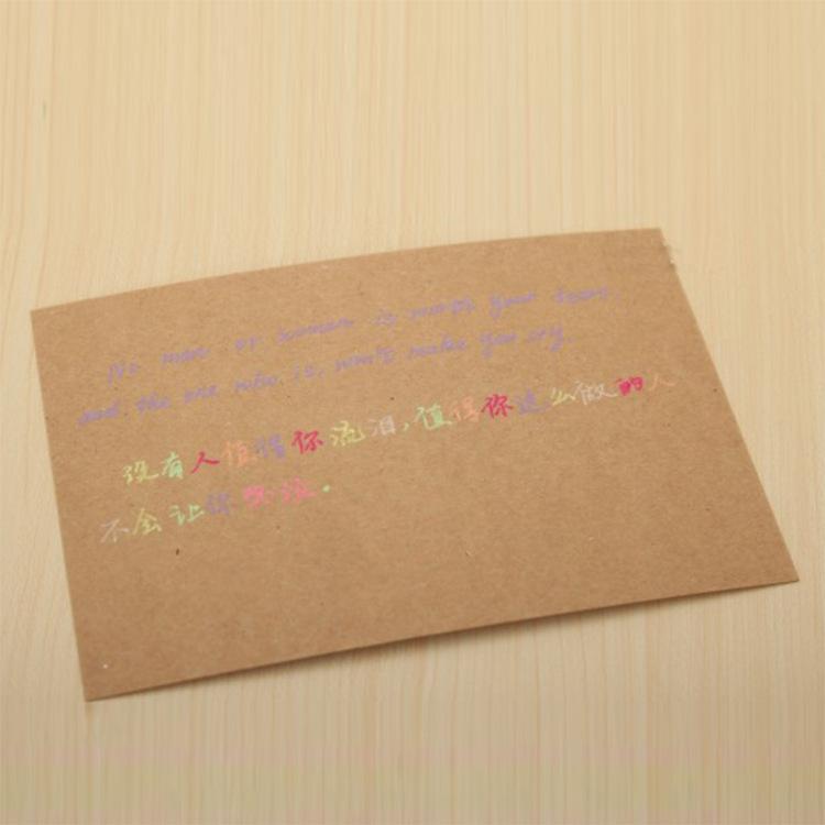 20 Sheets/set DIY Blank Black White Kraft Paper Memo Pad DIY Card Bookmark Kraft Paper Drawing Sketch Paper