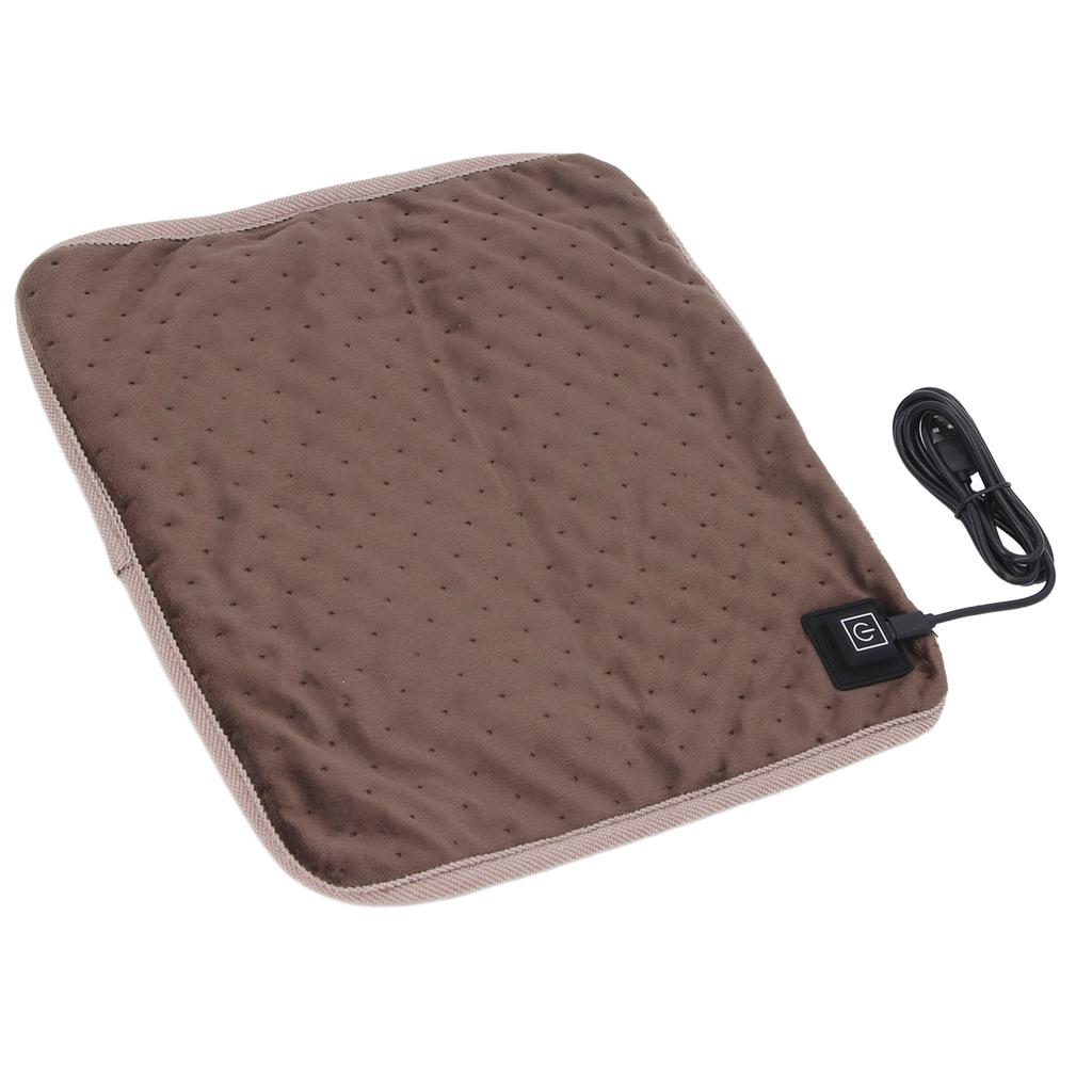 Heated Blanket Electric Throw USB 5W Soft Synthetic Fiber 3 Gear Electric Heating Blanket with 5ft Cable for Keeping