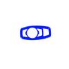 Car Headlight Switch Control Frame Cover 1* For Ford Edge 2015- Bright Blue