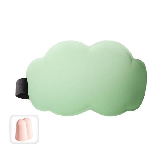 3D контурная маска для сна Cloud с берушами, светонепроницаемая, дышащая повязка на глаза, маска для глаз из пены с эффектом памяти с нулевым давлением для спящих на боку, для путешествий