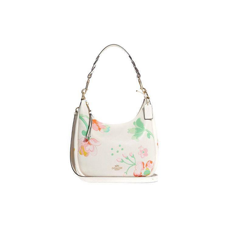 Coach Hobo 29 Floral Print Leather Shoulder Bag Women Shoulder Bag Off-White C8619-IMCAH