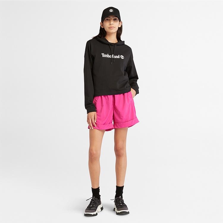 (WMNS) Timberland Brand hoodie 'Black' Women's A6AZ2-001