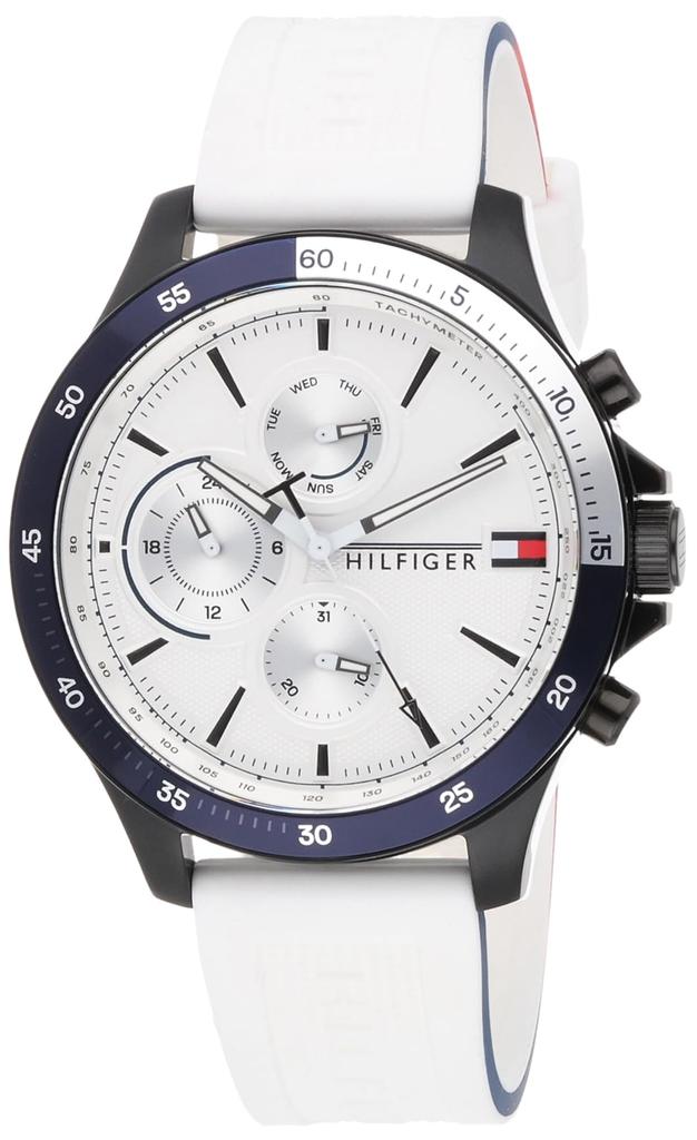 Мужские кварцевые часы Tommy Hilfiger с несколькими циферблатами Bench, Белый, Один размер, Ремешок
