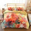 Красная, синяя роза, ромашка, тюльпан, цветы, цветочный комплект Doona, пододеяльник, комплект постельного белья