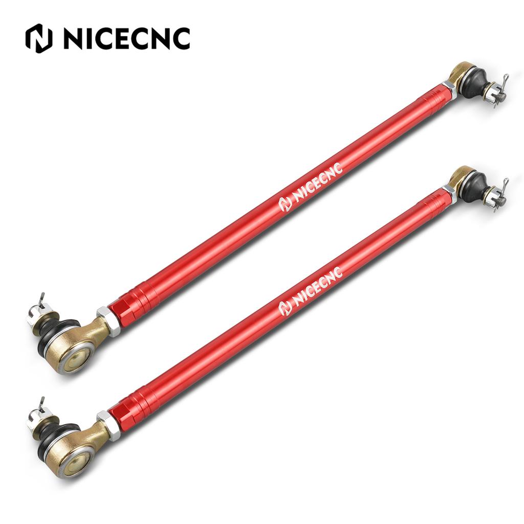 NICECNC ATV Ball Joint Tie Rod For YAMAHA YFZ450R YFZ 450R 2009-2022 4130 Heat-treated Chromoly Steel 6061-T6 Aluminum Alloy