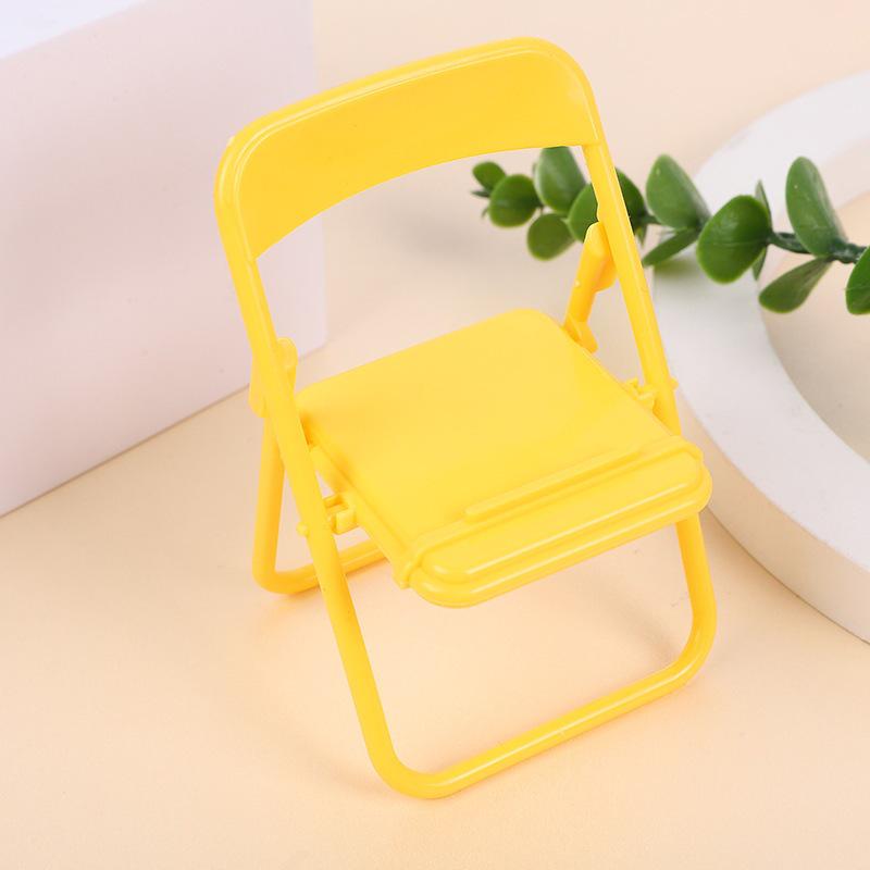 Macaron Portable Folding Chair Phone Holder - Cute and Creative Desktop Stand