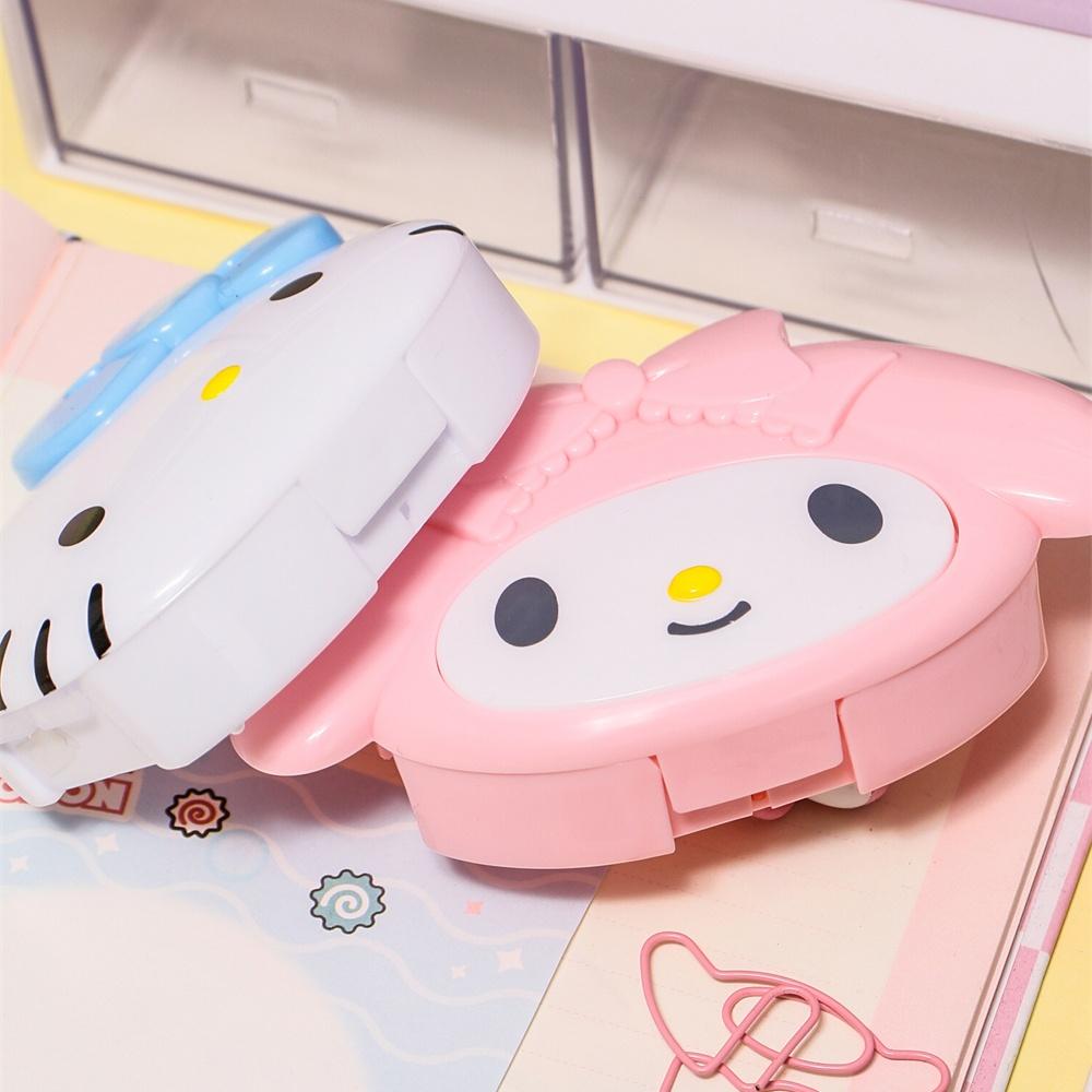 Genuine Sanrio Hello Kitty My Melody 4 Grid Portable Pill Box Travel Medicine Organizer Pill Case for Vitamin Tablet Storage 6