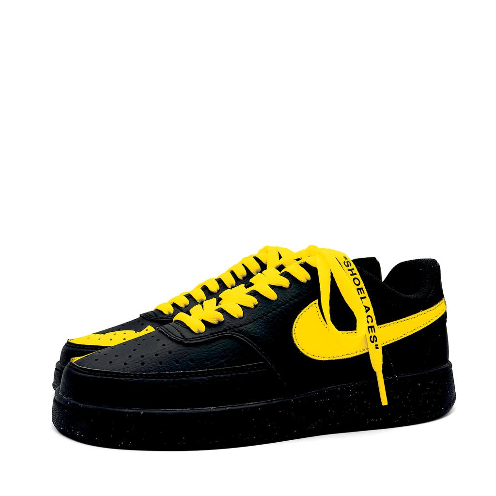 Nike Court Vision Abrasion Resistant Abrasion Resistant Low top Skateboard Shoes Unisex Yellow DH2987-002(Team476-)