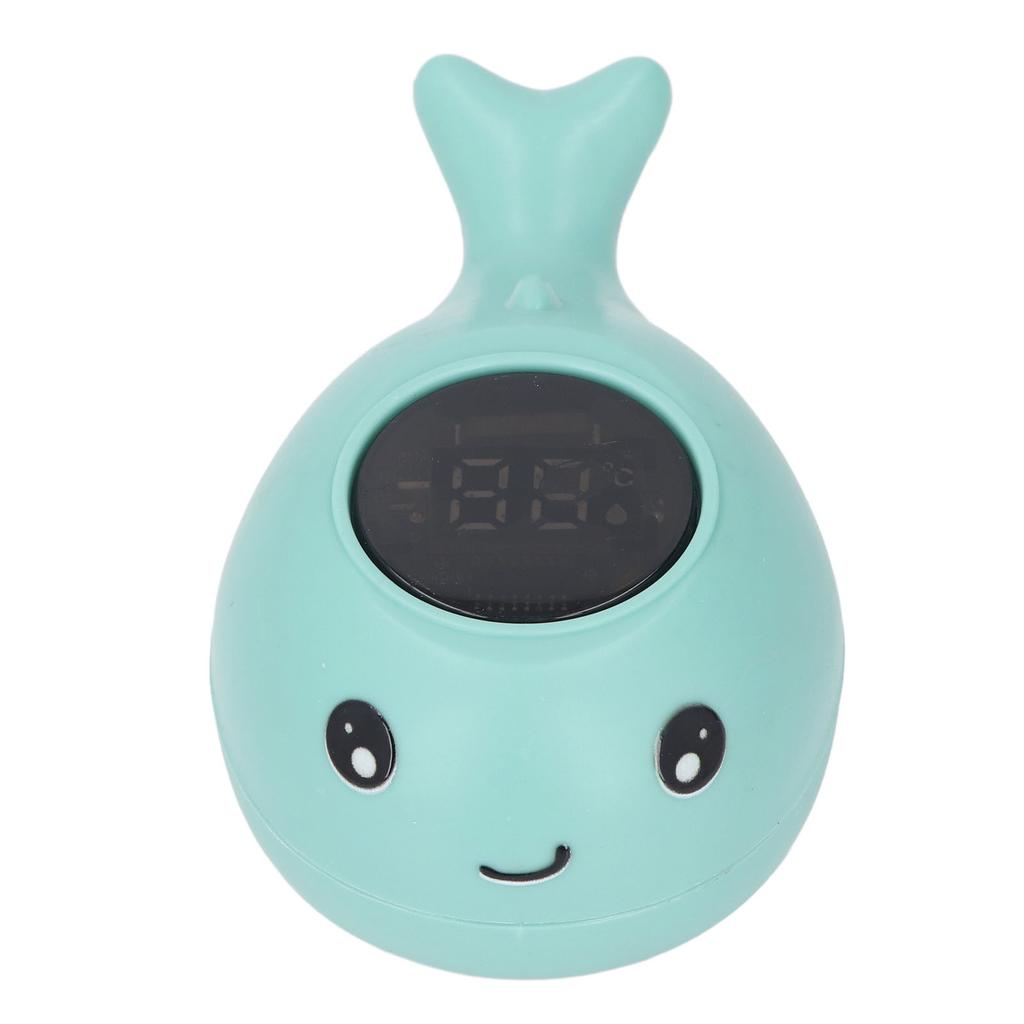 Blue Whale Baby Bath Thermometer LED Display Baby Bath Floating Toy Water Thermometer for Bathtub
