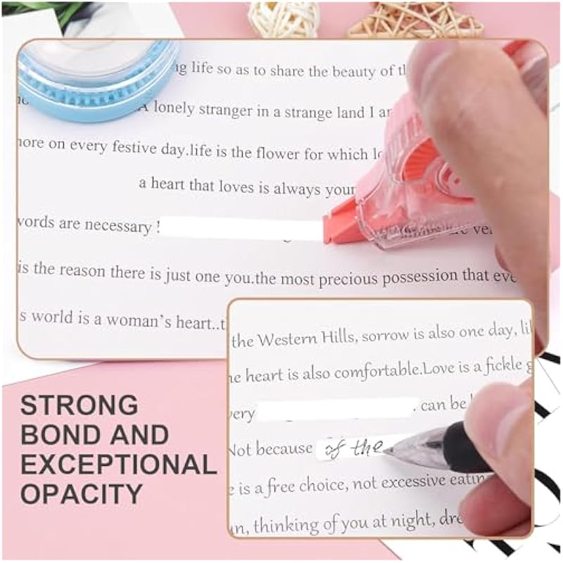 Eclet Correction Tape - Pack Of 1Pcs Correction Tape 12 Meter X 5 Mm, For Journal, Correction Pen, Whitener For Correcti