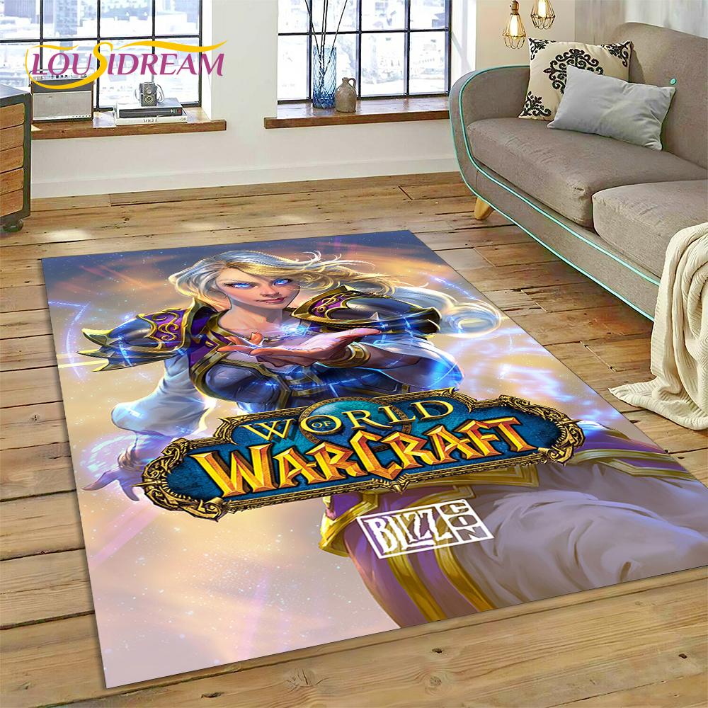 ВАУ, Коврик-ковер World of Warcraft Охотник на демонов, Король-лич для гостиной, спальни, домашнего декора, Нескользящее украшение для дивана