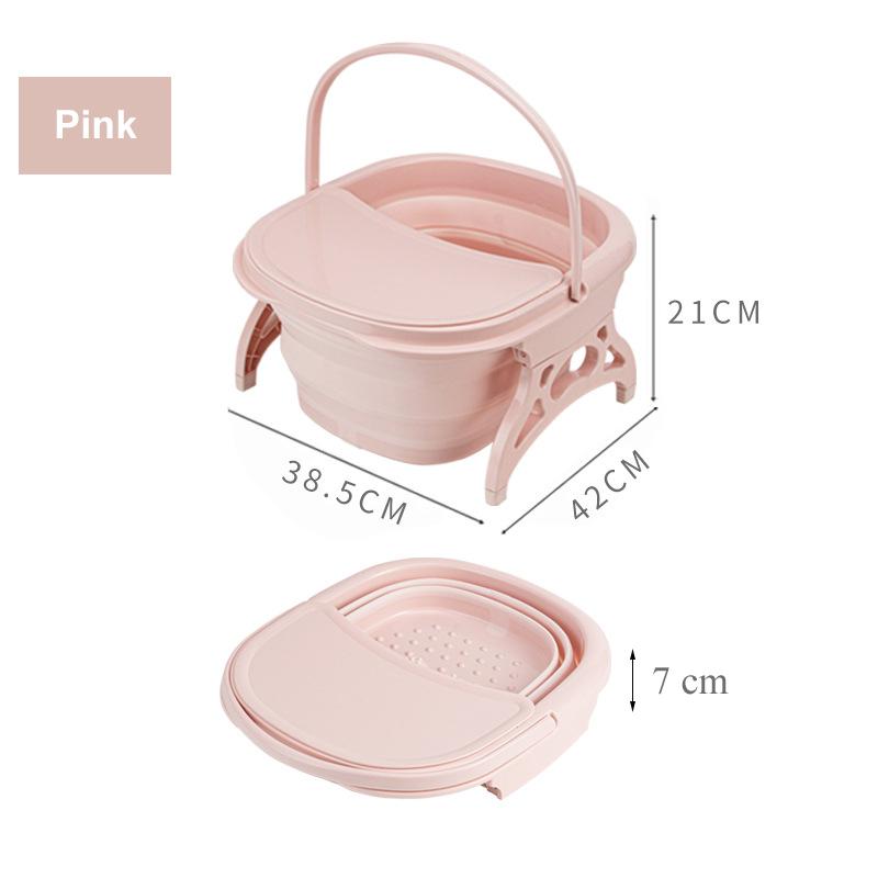 Складная ванна для ног, простое пенящееся массажное ведро, ведро для замачивания ног, складная раковина для сауны, спа, ванна для ног с крышкой, ванна