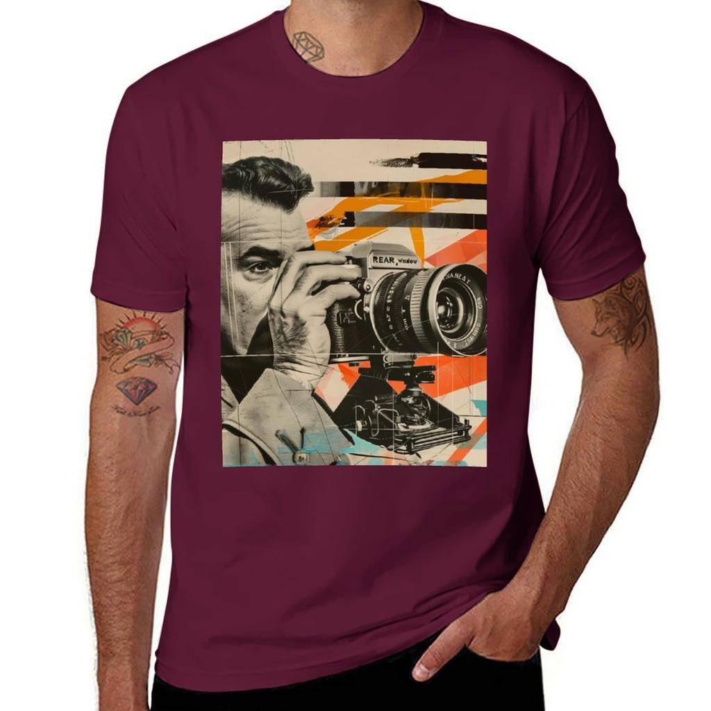 Retro Rear Window Hitchcock Inspired Retro Pop Art Tshirt Plus Sizes Kawaii Clothes Unisex Graphic T Shirts