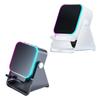 Wireless Induction Speaker with Adjustable Cell Phone Stand Stereo Sound Colorful Light Rechargeable 5-in-1 Bluetooth-compatible Speaker