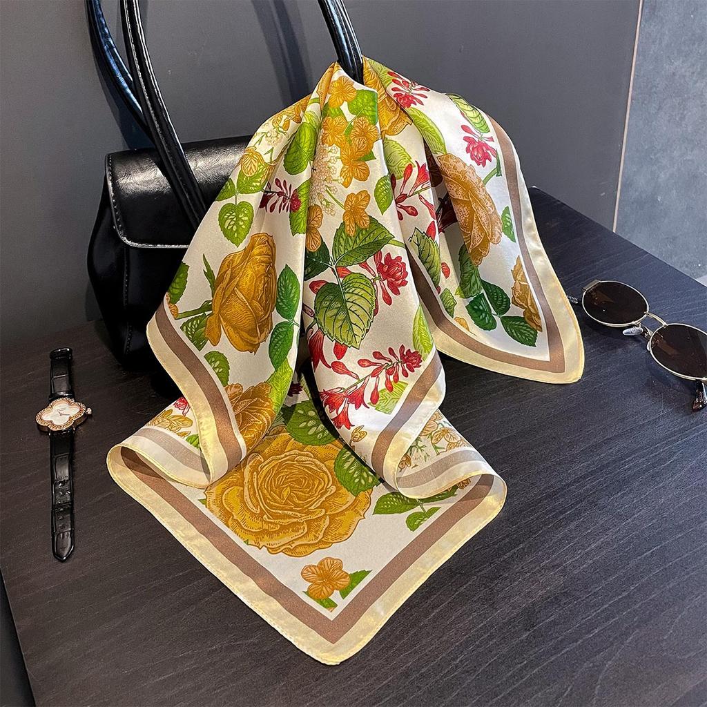 Новые платки 100% Натуральный шелковый платок Квадратный хиджаб Повязка на голову Шарфы Шаль Женский Дамский Фуляр Натуральная пашмина Модная бандана