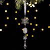 1 Piece Christmas Tree Decoration Acrylic Transparent Hanging Ornament Ice Crystal Pendant Snowflake Ice Crystal Iron Pendant